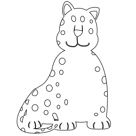 Coloring page: Leopard (Animals) #9728 - Free Printable Coloring Pages