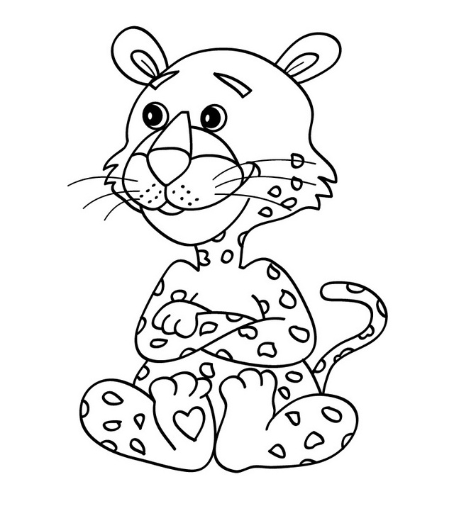 Coloring page: Leopard (Animals) #9746 - Free Printable Coloring Pages