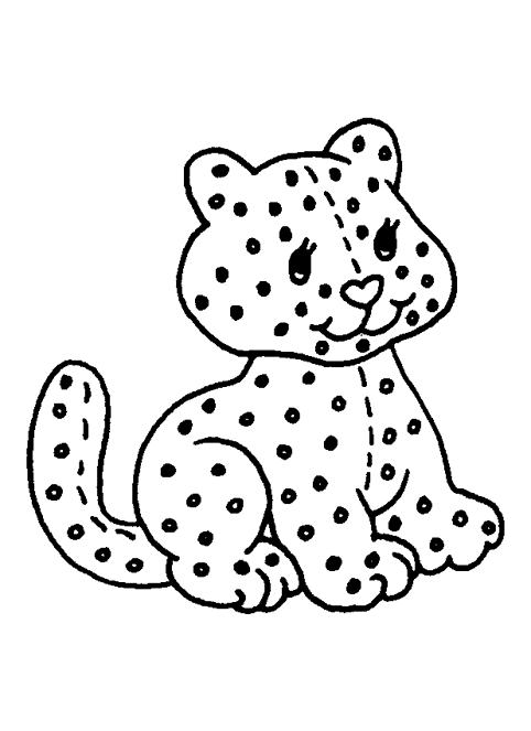Coloring page: Leopard (Animals) #9862 - Free Printable Coloring Pages