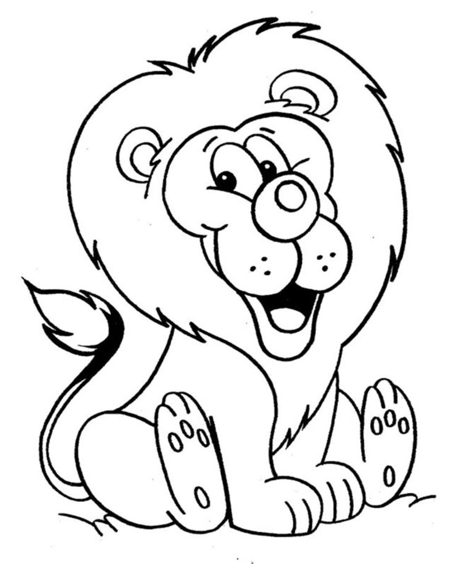 Drawing Lion #10244 (Animals) – Printable coloring pages