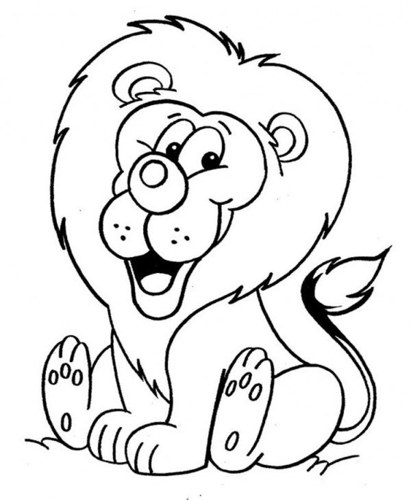 Drawing Lion #10253 (Animals) – Printable coloring pages