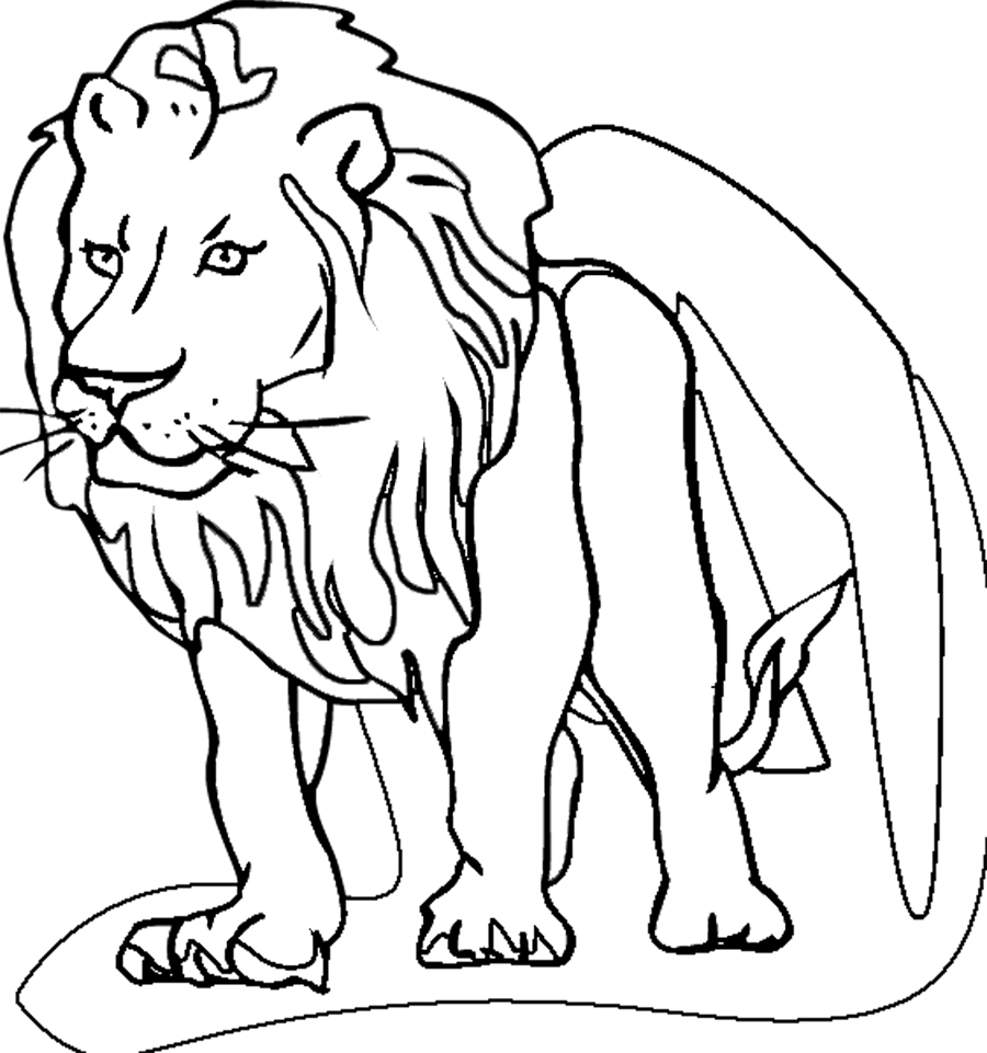 Coloring page: Lion (Animals) #10279 - Free Printable Coloring Pages