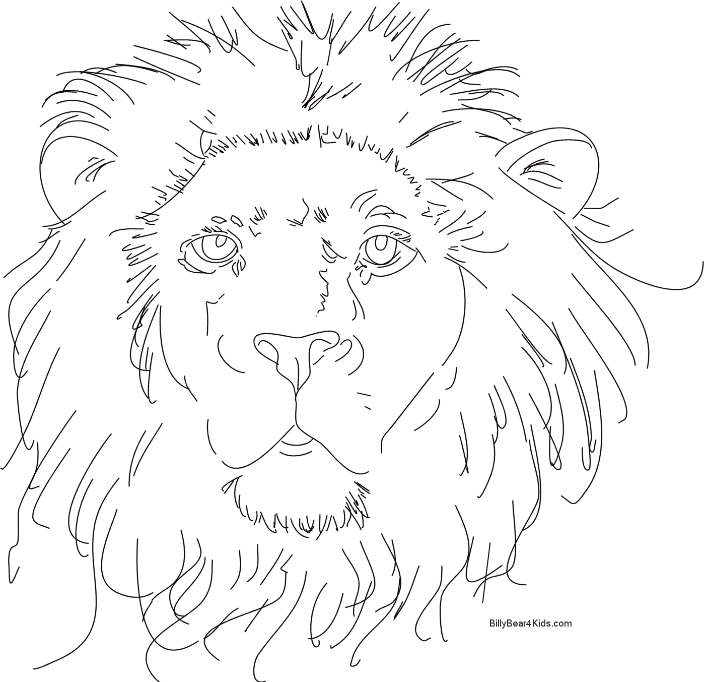 Coloring page: Lion (Animals) #10353 - Free Printable Coloring Pages