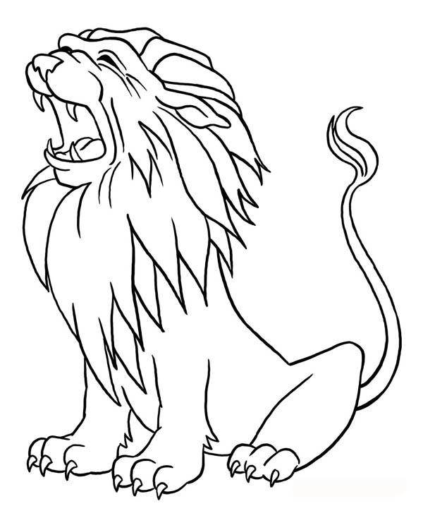 Coloring page: Lion (Animals) #10386 - Free Printable Coloring Pages