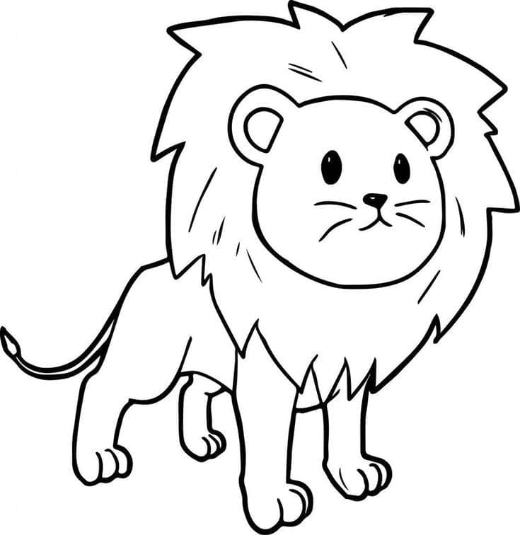 Free printable Lion coloring page #174876 from Animals collection Free printable Lion coloring page #174876 from Animals collection