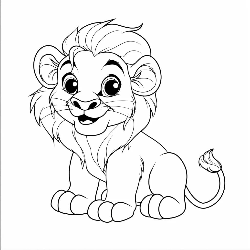 Free printable Lion coloring page #215471 from Animals collection Free printable Lion coloring page #215471 from Animals collection