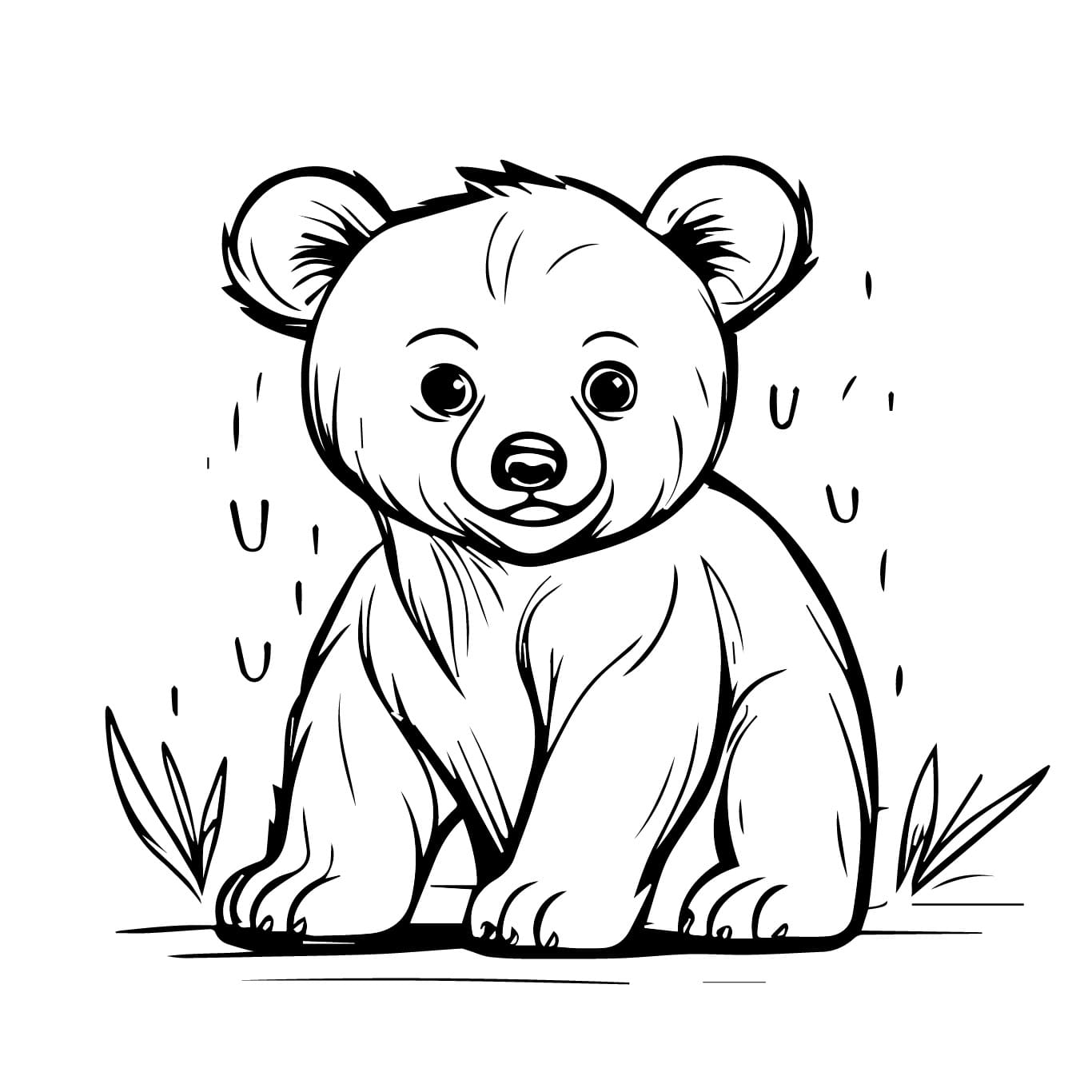 Free printable Little Bear coloring page #214451 from Animals collection