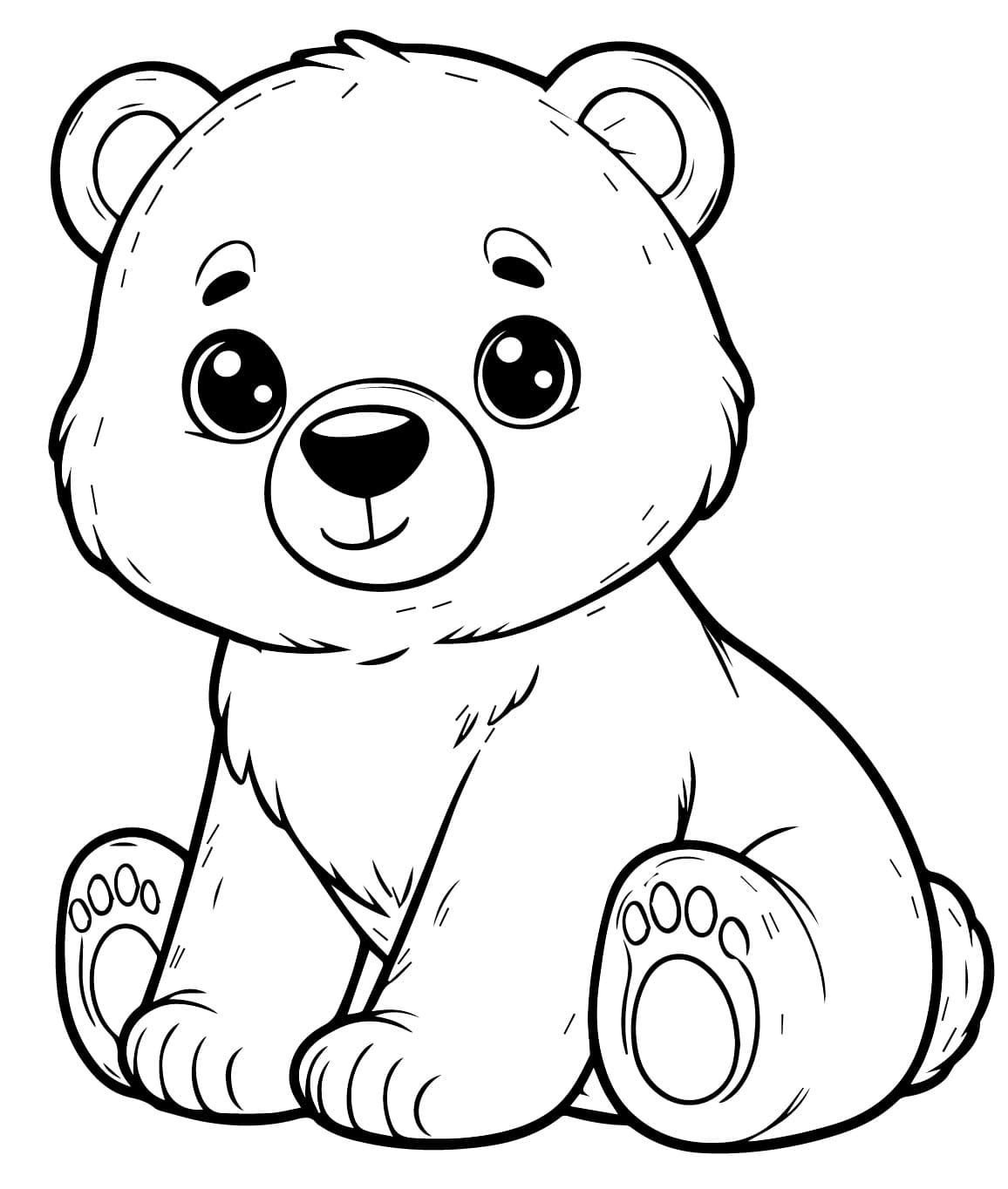 Free printable Little Bear coloring page #214456 from Animals collection