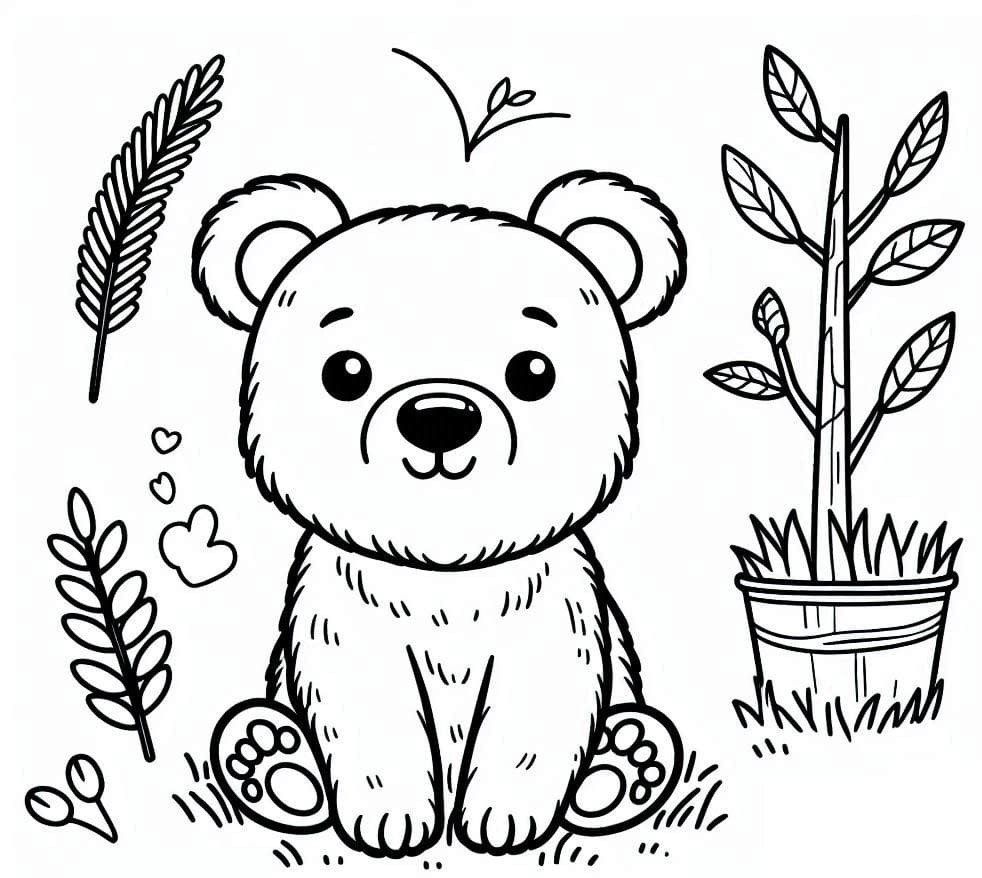 Free printable Little Bear coloring page #214469 from Animals collection