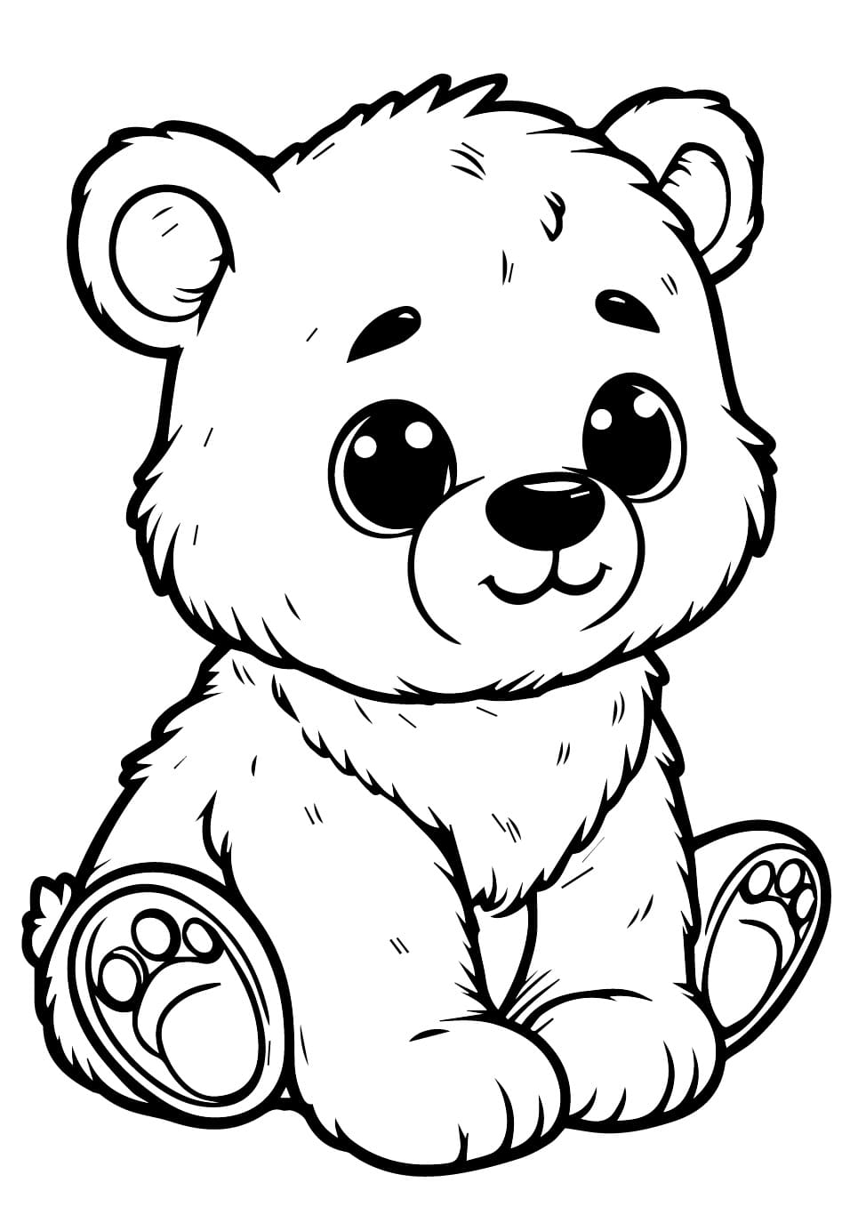 Free printable Little Bear coloring page #214471 from Animals collection