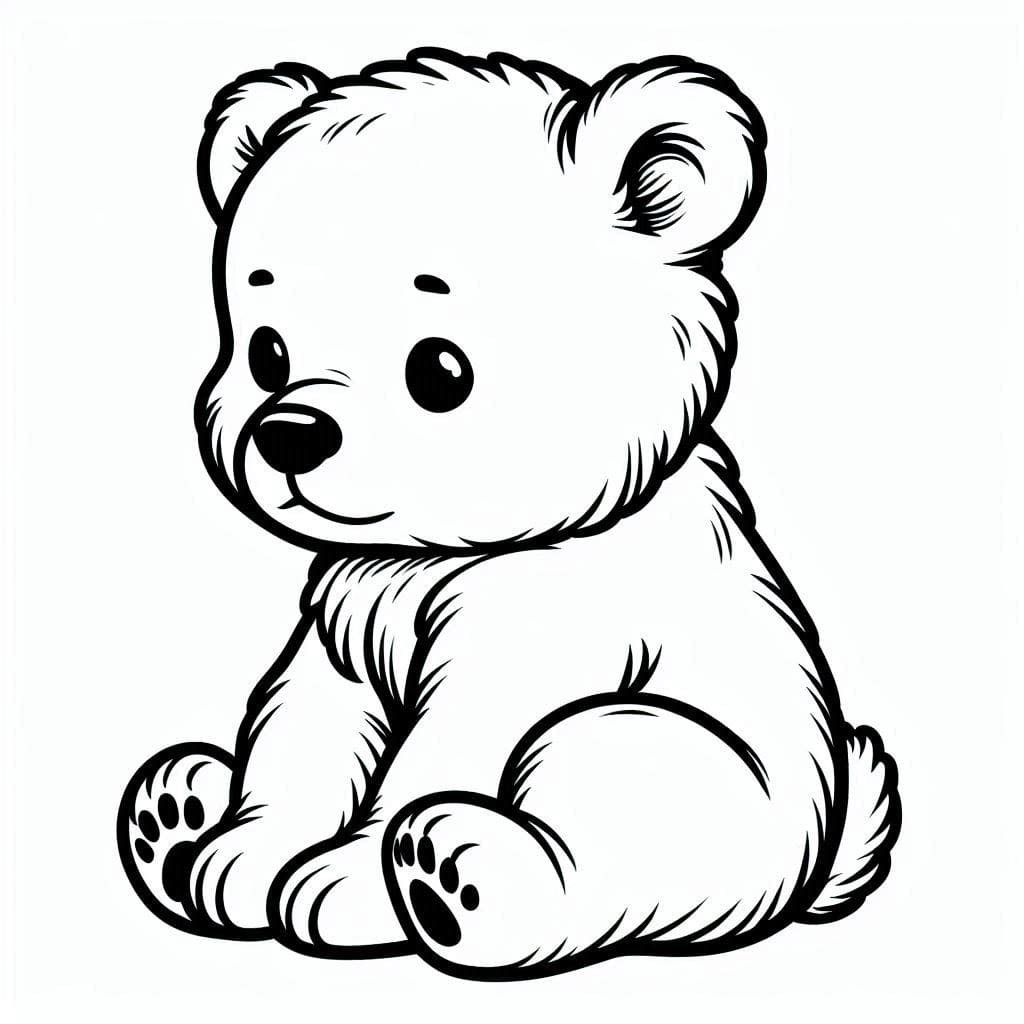 Free printable Little Bear coloring page #214472 from Animals collection Free printable Little Bear coloring page #214472 from Animals collection