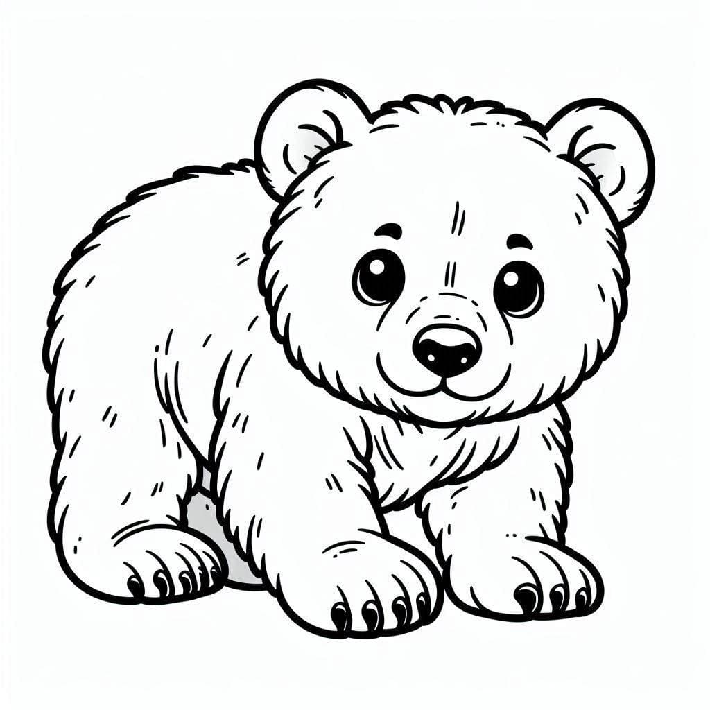 Free printable Little Bear coloring page #214473 from Animals collection