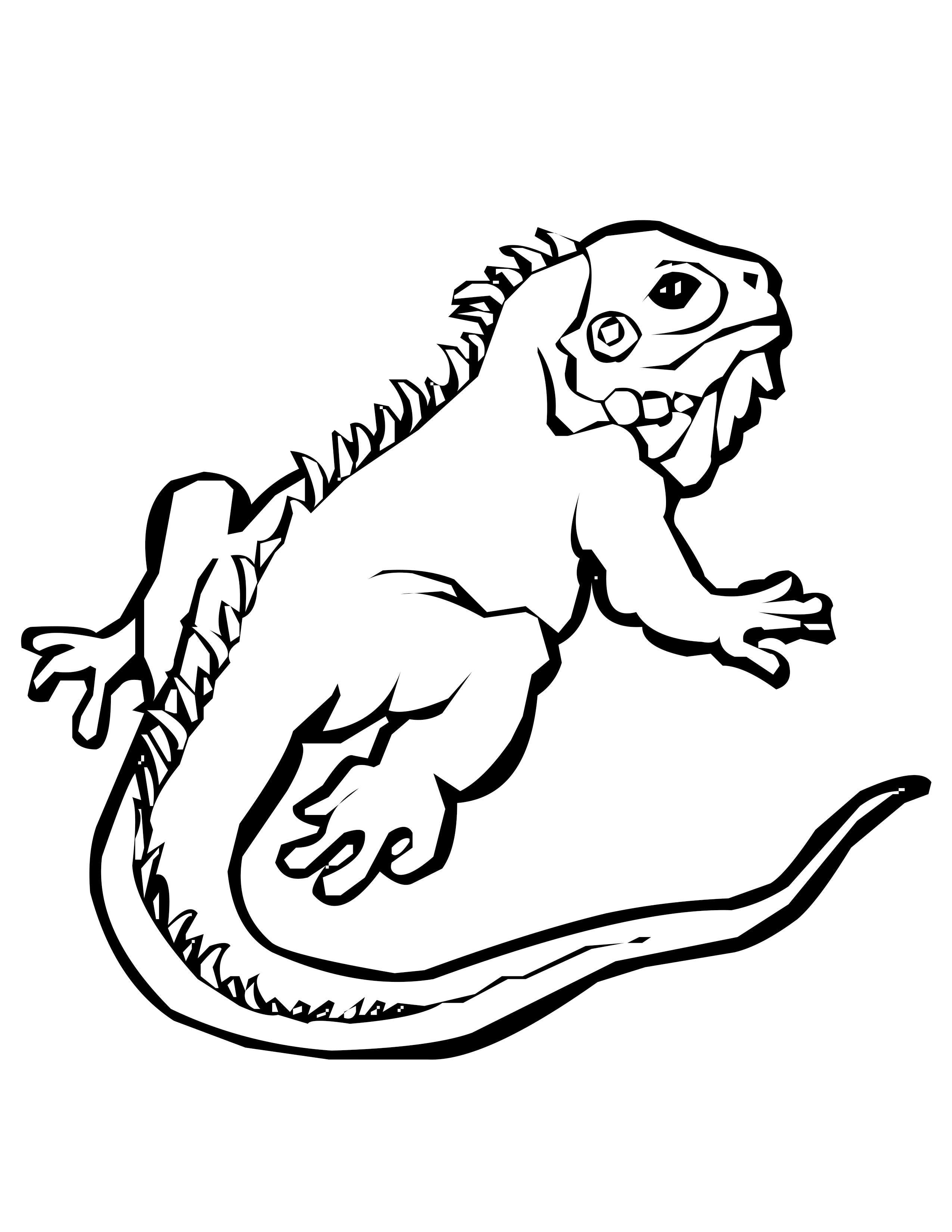 Coloring page: Lizards (Animals) #22338 - Free Printable Coloring Pages