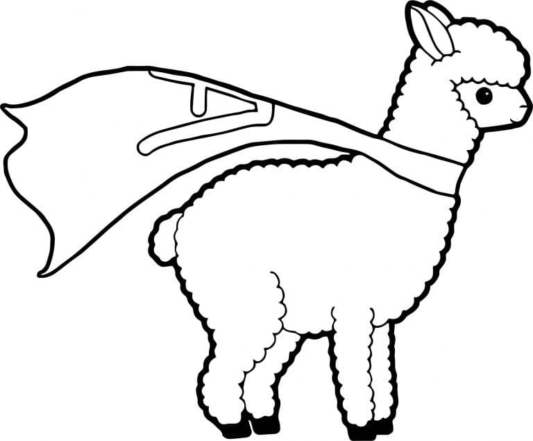 Free printable Llama coloring page #179518 from Animals collection Free printable Llama coloring page #179518 from Animals collection