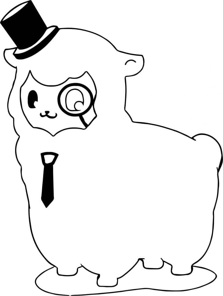 Free printable Llama coloring page #179536 from Animals collection