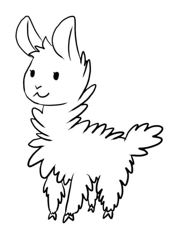 Free printable Llama coloring page #179539 from Animals collection