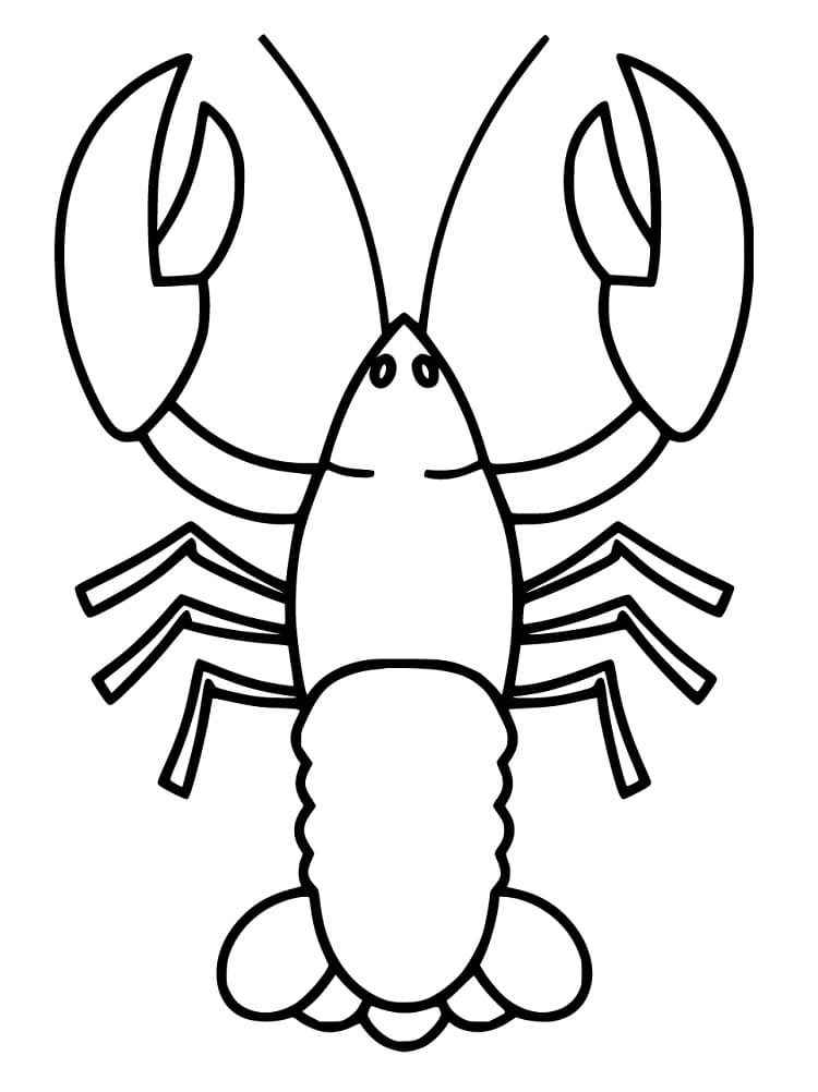 Free printable Lobster coloring page #186729 from Animals collection