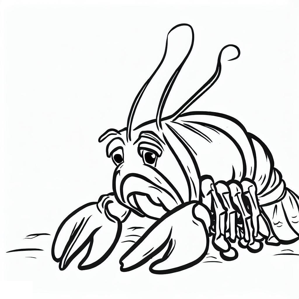 Free printable Lobster coloring page #186733 from Animals collection