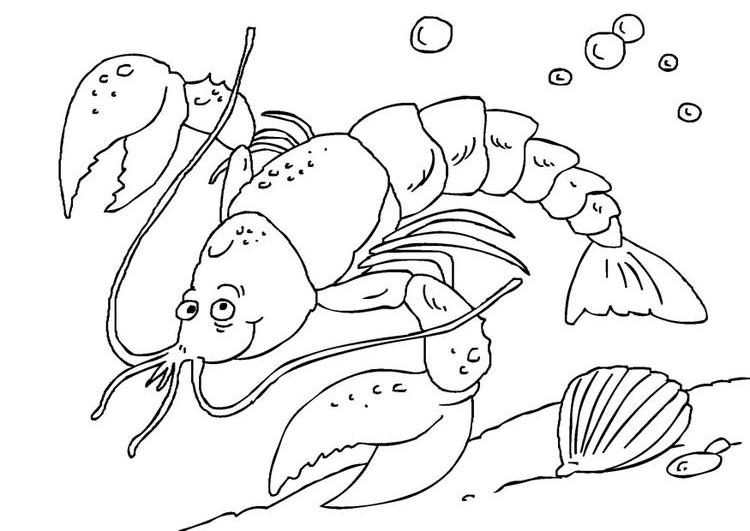 Coloring page: Lobster (Animals) #22493 - Free Printable Coloring Pages