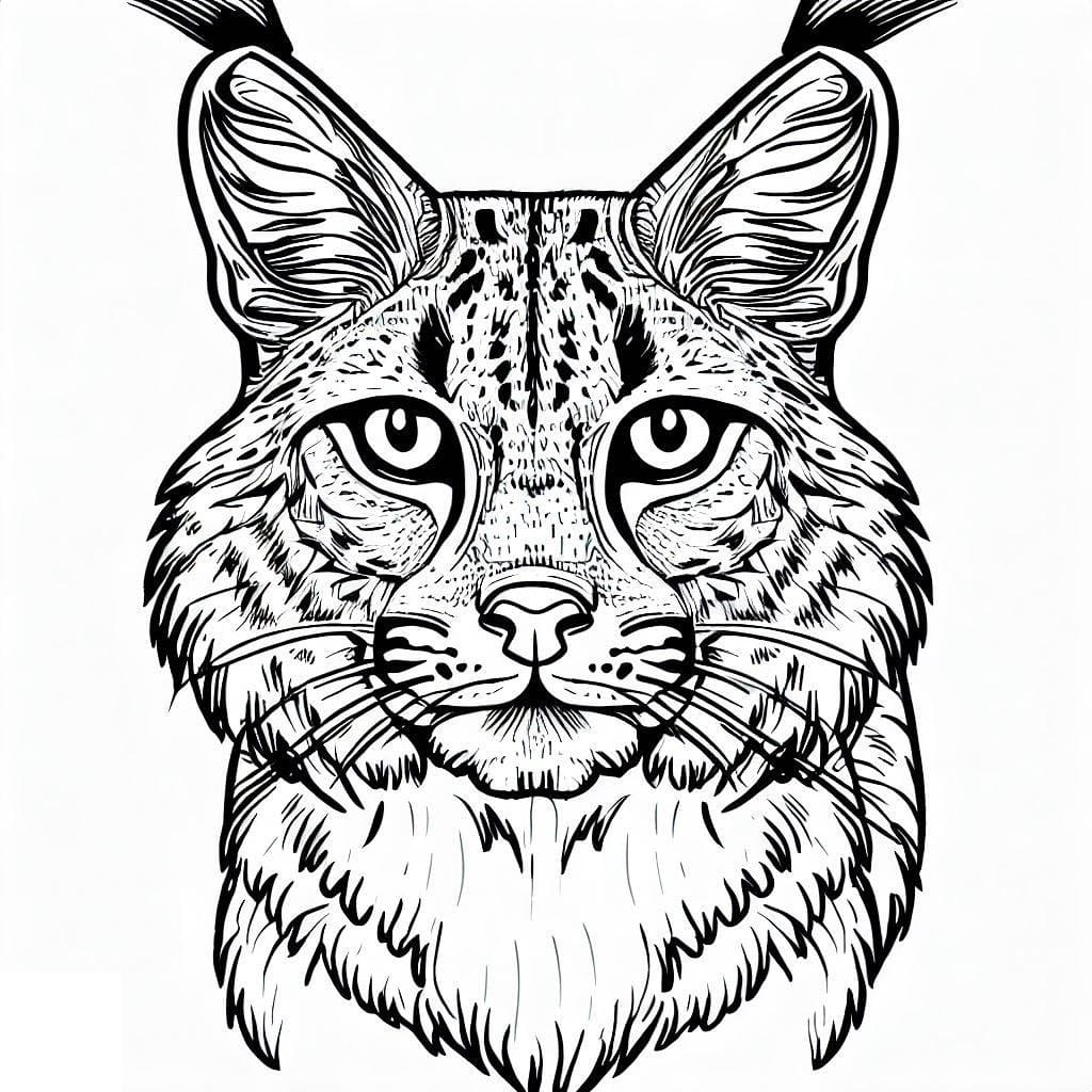 Free printable Lynx coloring page #189211 from Animals collection