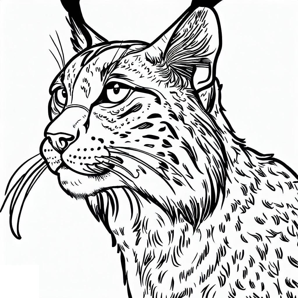 Free printable Lynx coloring page #189212 from Animals collection