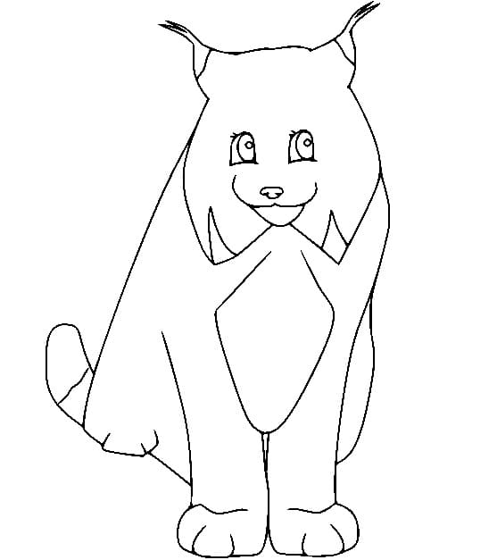 Free printable Lynx coloring page #189243 from Animals collection Free printable Lynx coloring page #189243 from Animals collection
