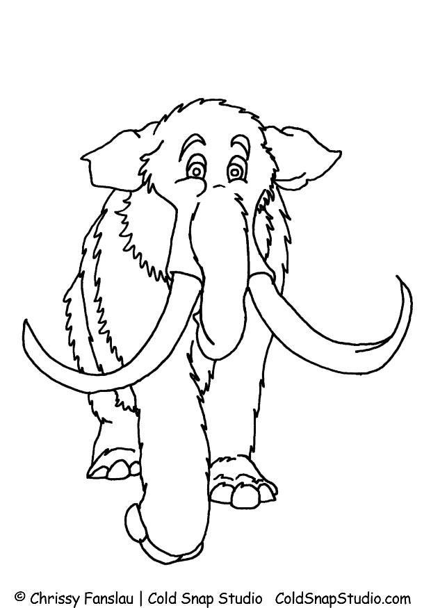 Coloring page: Mammoth (Animals) #19178 - Free Printable Coloring Pages