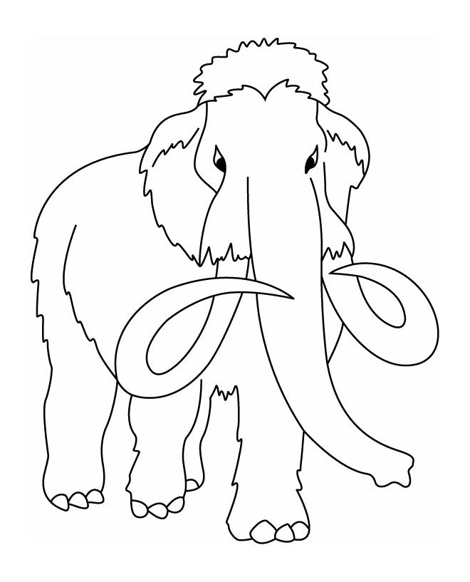 Coloring page: Mammoth (Animals) #19200 - Free Printable Coloring Pages