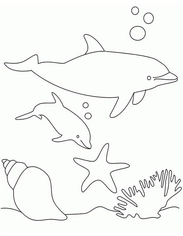 Coloring page: Marine Animals (Animals) #22018 - Free Printable Coloring Pages
