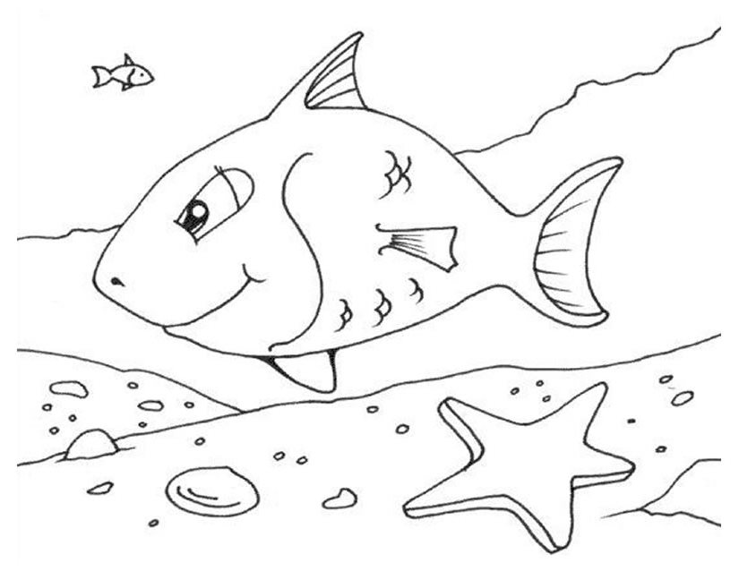 Coloring page: Marine Animals (Animals) #22091 - Free Printable Coloring Pages