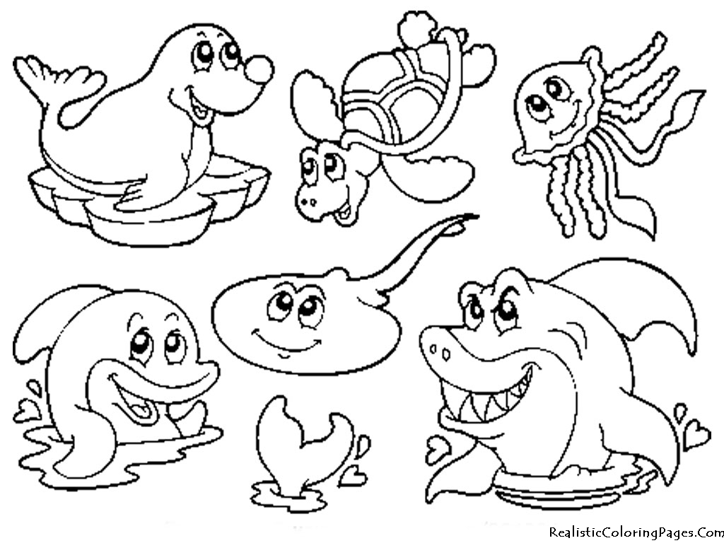 Coloring page: Marine Animals (Animals) #22092 - Free Printable Coloring Pages