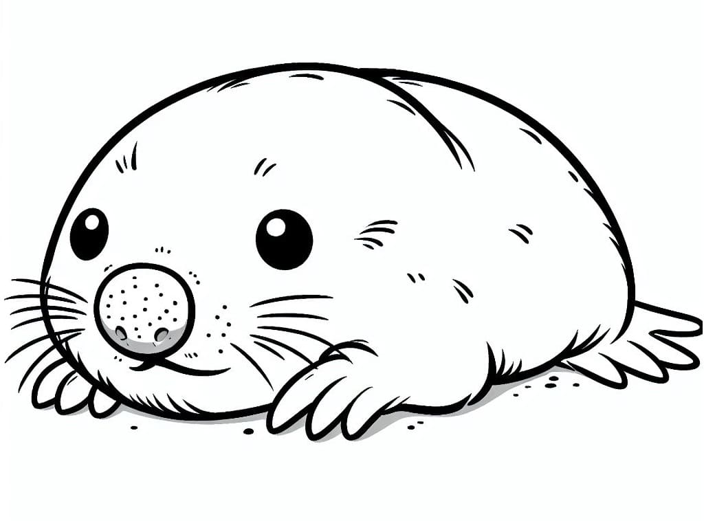 Free printable Mole rat coloring page #210769 from Animals collection