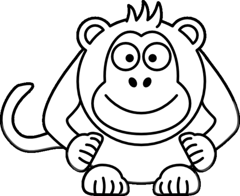 Coloring page: Monkey (Animals) #14165 - Free Printable Coloring Pages