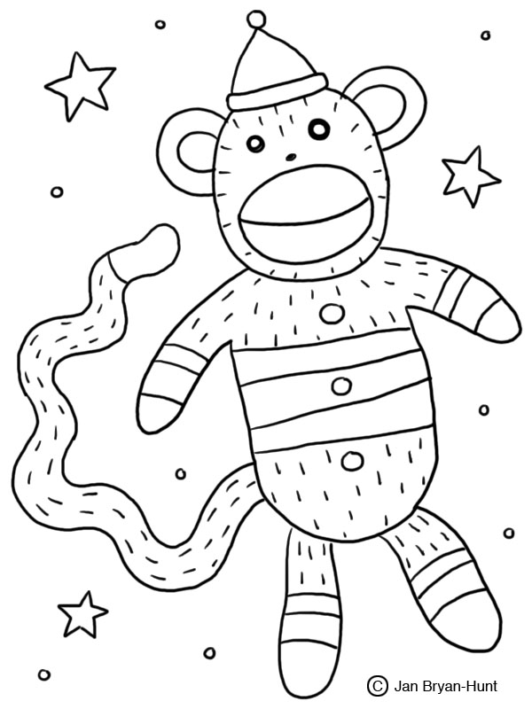 Coloring page: Monkey (Animals) #14179 - Free Printable Coloring Pages