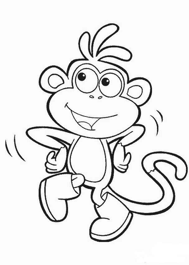 Coloring page: Monkey (Animals) #14209 - Free Printable Coloring Pages