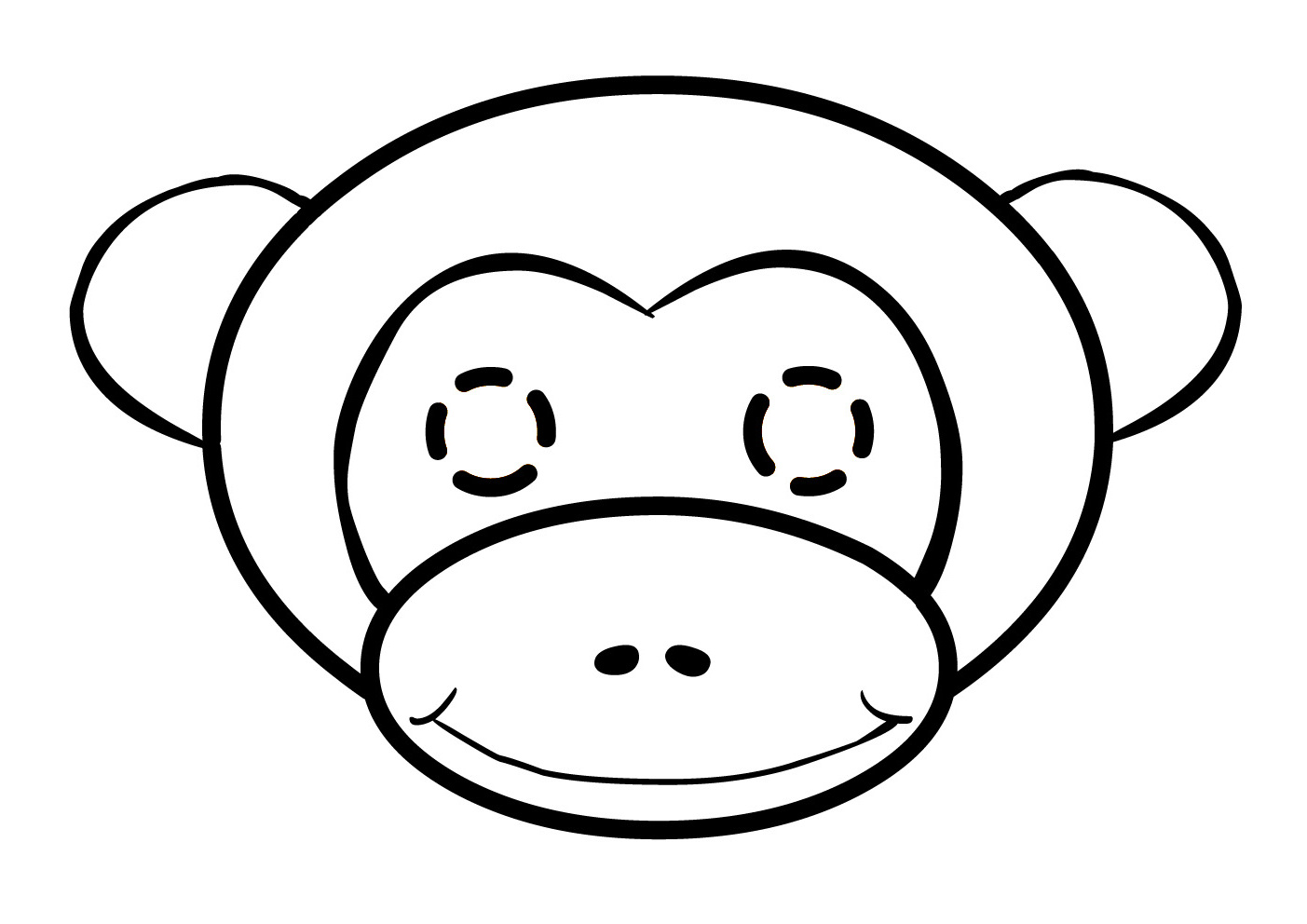 Coloring page: Monkey (Animals) #14231 - Free Printable Coloring Pages