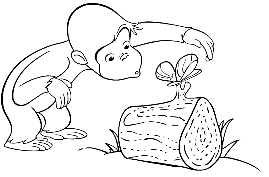 Coloring page: Monkey (Animals) #14240 - Free Printable Coloring Pages