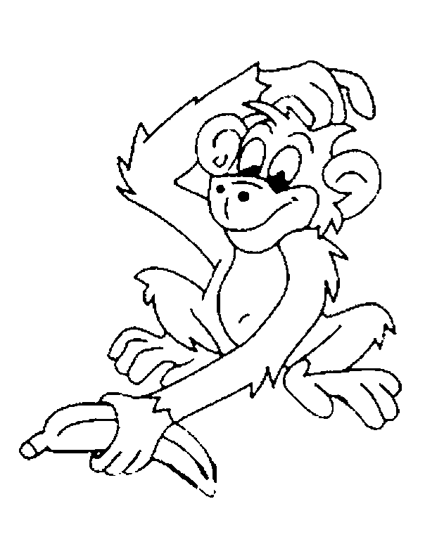 Coloring page: Monkey (Animals) #14279 - Free Printable Coloring Pages