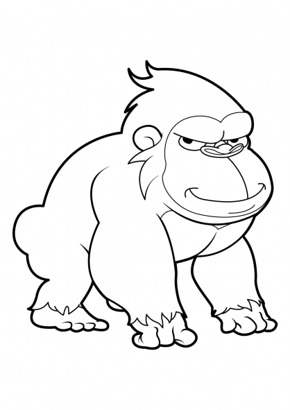 Coloring page: Monkey (Animals) #14282 - Free Printable Coloring Pages