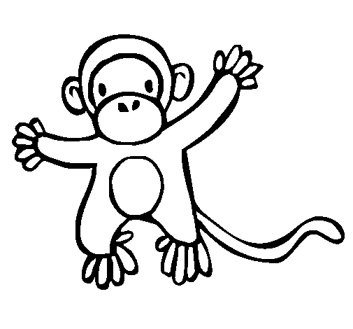 Coloring page: Monkey (Animals) #14335 - Free Printable Coloring Pages