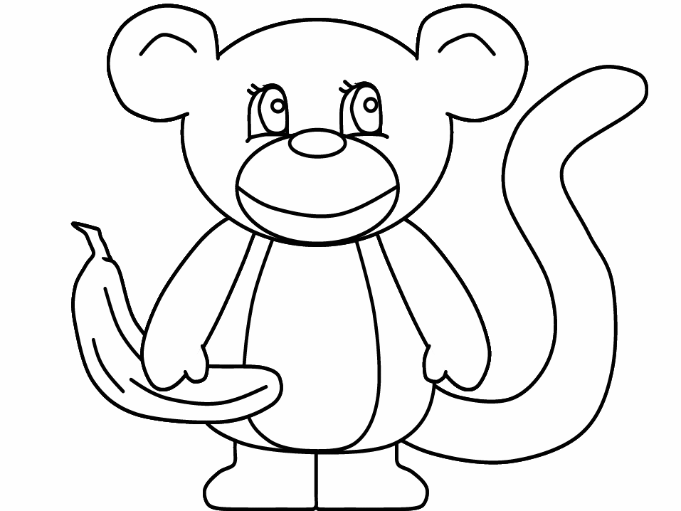 Coloring page: Monkey (Animals) #14336 - Free Printable Coloring Pages