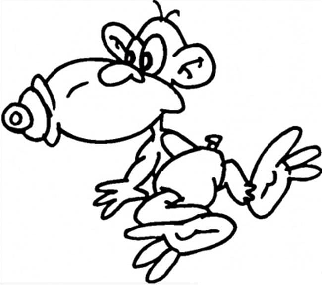 Free printable Monkey coloring page #216786 from Animals collection Free printable Monkey coloring page #216786 from Animals collection