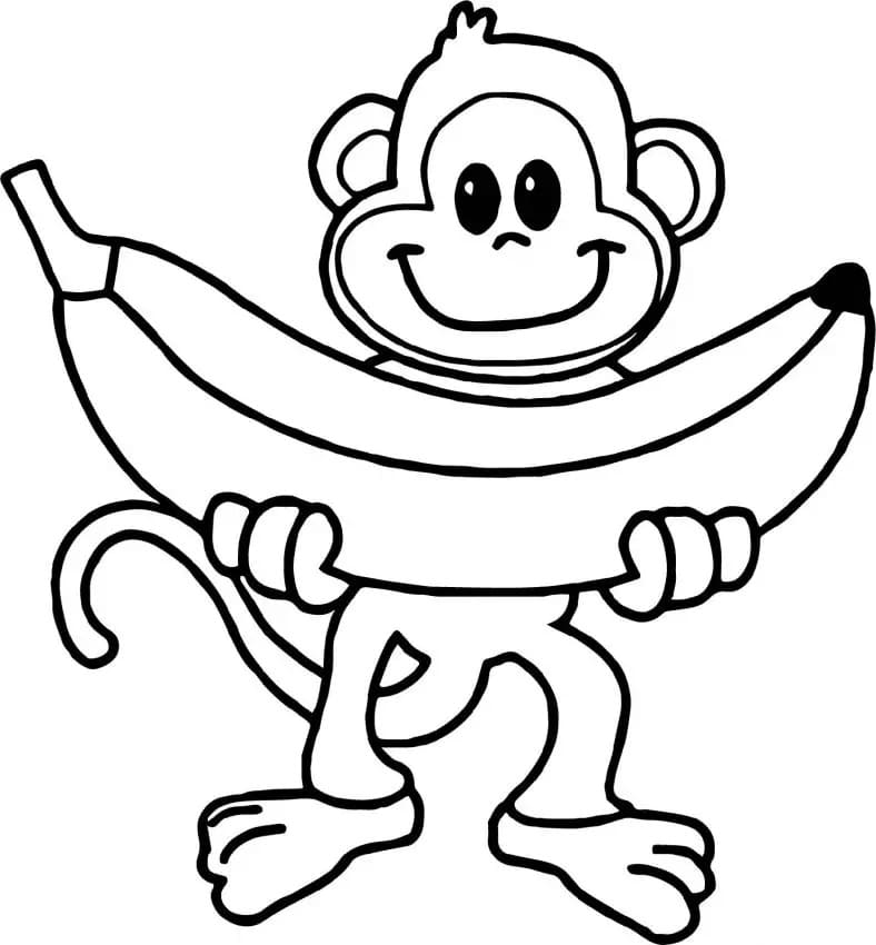 Free printable Monkey coloring page #216787 from Animals collection