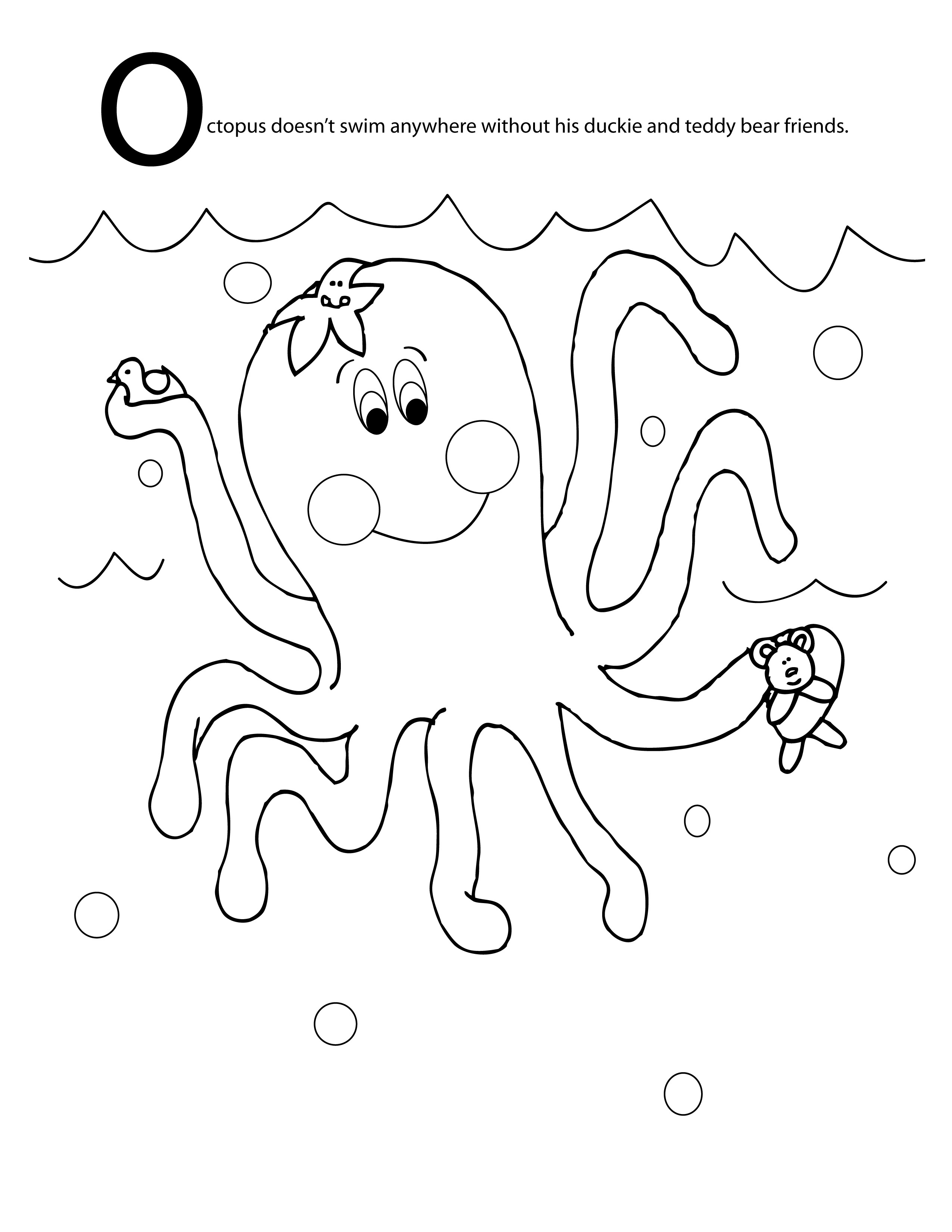 Coloring page: Octopus (Animals) #18927 - Free Printable Coloring Pages