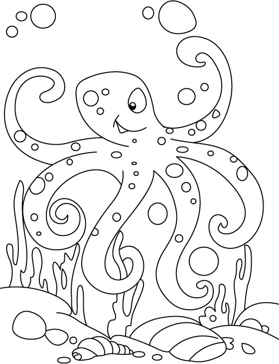 Coloring page: Octopus (Animals) #18946 - Free Printable Coloring Pages