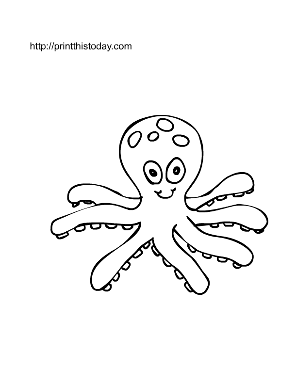 Coloring page: Octopus (Animals) #18947 - Free Printable Coloring Pages
