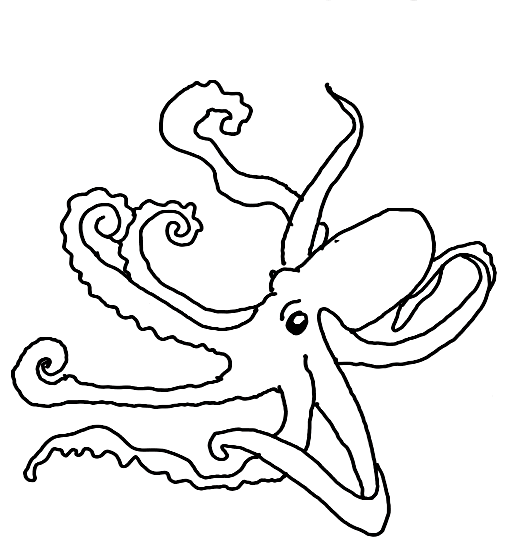 Coloring page: Octopus (Animals) #18954 - Free Printable Coloring Pages