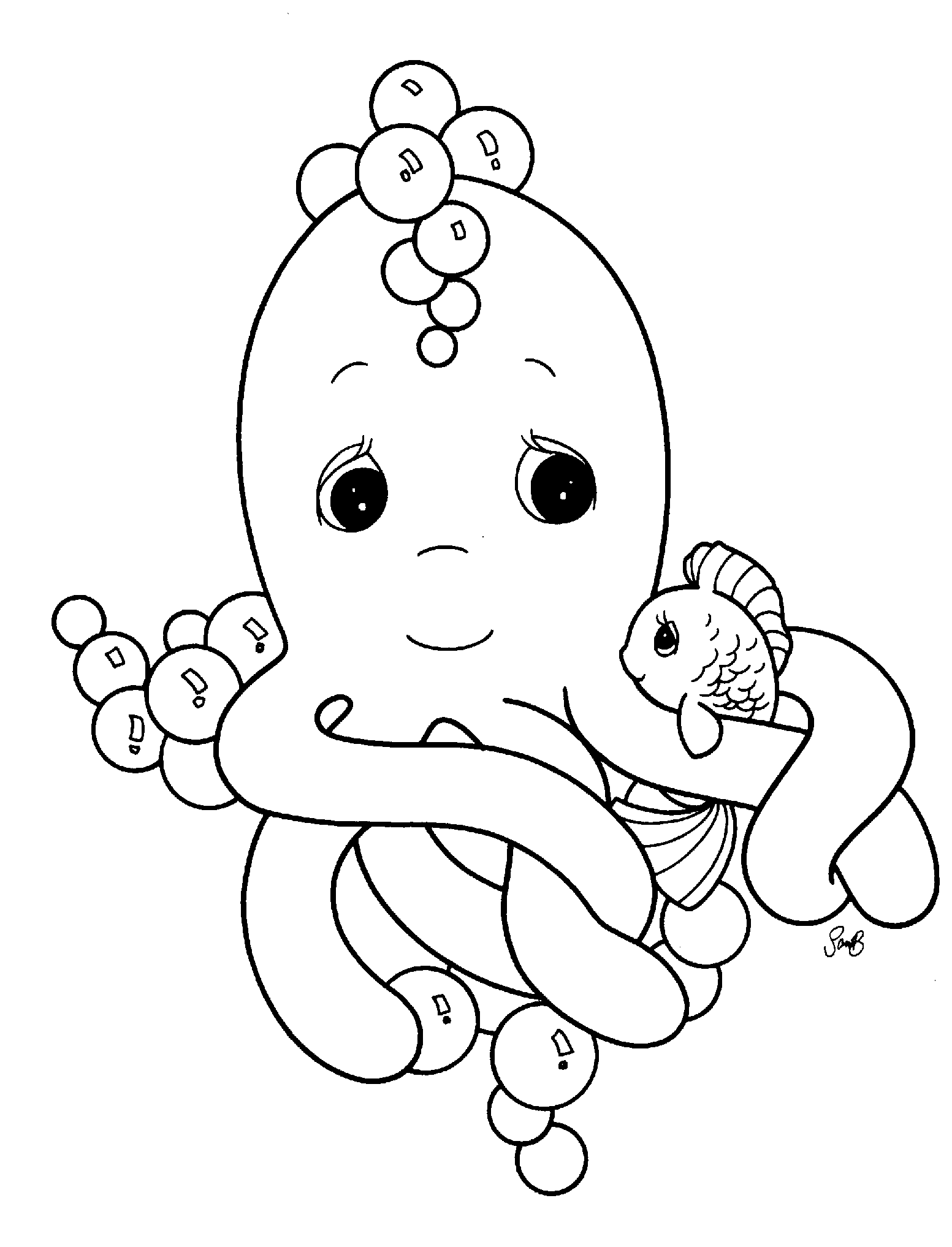 Coloring page: Octopus (Animals) #18963 - Free Printable Coloring Pages