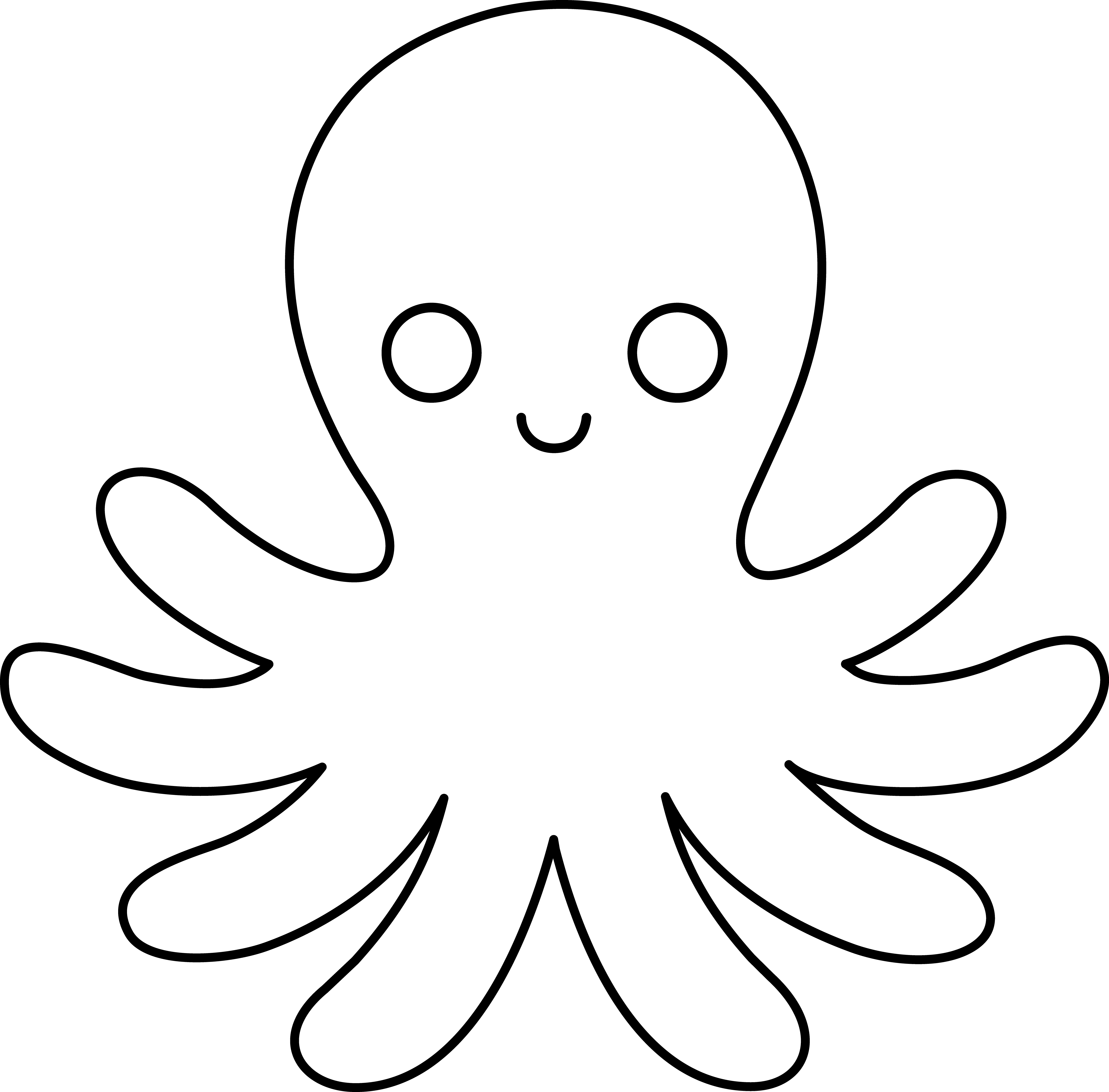 cute octopus coloring pages