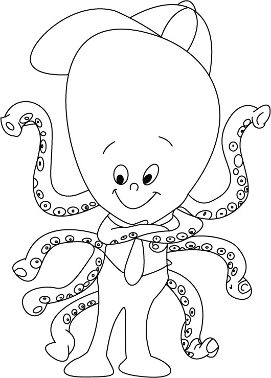 Coloring page: Octopus (Animals) #18998 - Free Printable Coloring Pages